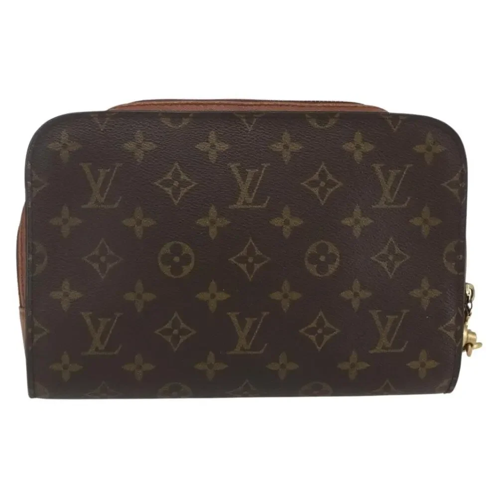 Louis Vuitton Monogram Orsay Clutch Bag Brown